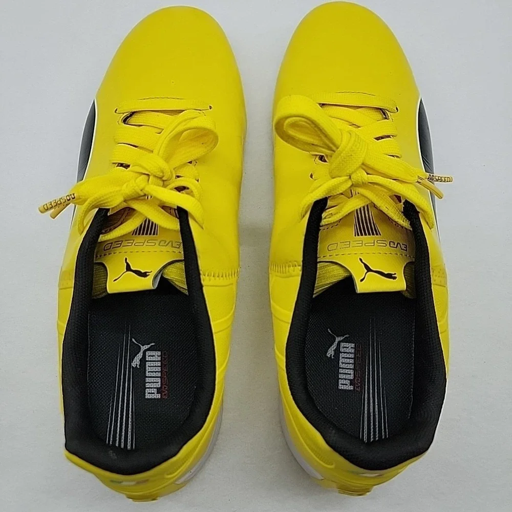 PUMA EvoSpeed Ferrari Sneaker Motorsport Shoe Vibrant Yellow Black Womens US 9.5